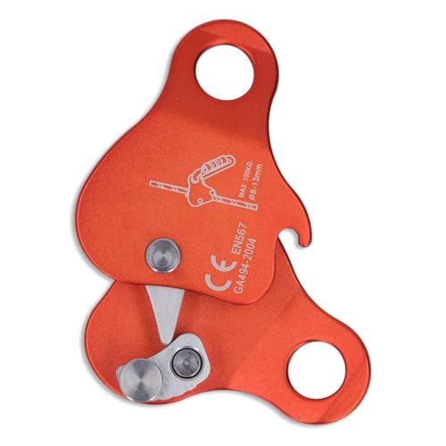 Kletterseilgreifer, 3,03x2,76 Zoll 5KN 100KG/220.5lb Aluminiumlegierung Selbstsichernder Stopp Abseilgerät Kletterseilgreifer Stopper Rettungs Abseilring Kletterausrüstung für 8-13mm Kletterseil Kletterseilgreifer, 3,03x2,76 Zoll 5KN 100KG/220.5lb Aluminiumlegierung Selbstsichernder Stopp Abseilgerät Kletterseilgreifer Stopper Rettungs Abseilring Kletterausrüstung für 8-13mm Kletterseil von HERCHR