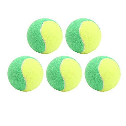 HERCHR Squashbälle, 5er-Pack, Gummi-Squashball Für Anfänger Und Kinder, Wettkampftraining, Elastischer Squashball, Durchmesser 6 cm(Grün) von HERCHR