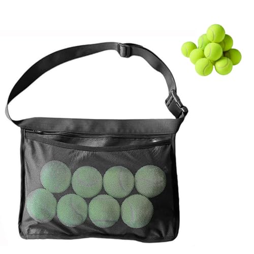 HERCHR Tennisballhalter, Pickleball-Korb, Tenniskorb Zum Aufnehmen von Bällen, Tennisball-Tasche, Tennisball-Träger, Pickle-Ball-Taschen HERCHR Tennisballhalter, Pickleball-Korb, Tenniskorb Zum Aufnehmen von Bällen, Tennisball-Tasche, Tennisball-Träger, Pickle-Ball-Taschen von HERCHR