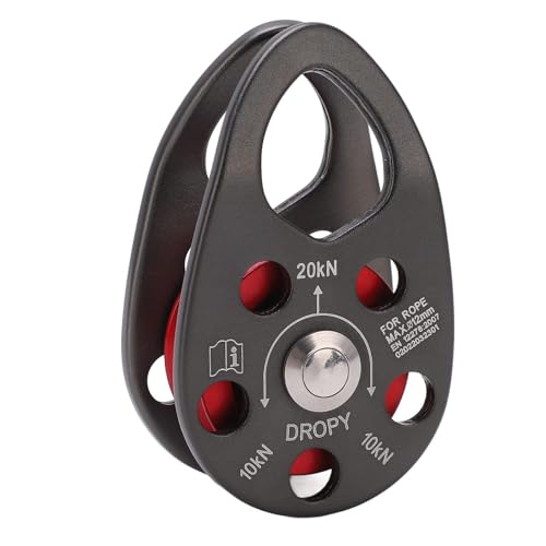 Kletterrolle, 20KN 71x44x30cm/2,8x1,73x1,18 Zoll Mikro Seilrolle Leichte Kletterrolle Aluminiumlegierung Rettungsrolle Robuste Einzelrolle Feste Schaukelrolle für Transport Takelage Baumpfleger Kletterrolle, 20KN 71x44x30cm/2,8x1,73x1,18 Zoll Mikro Seilrolle Leichte Kletterrolle Aluminiumlegierung Rettungsrolle Robuste Einzelrolle Feste Schaukelrolle für Transport Takelage Baumpfleger von HERCHR