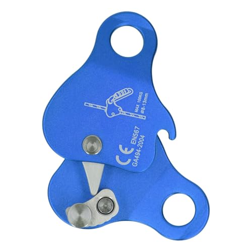 Kletterseilgreifer, 3,03x2,76 Zoll 5KN 100KG/220.5lb Aluminiumlegierung Selbstsichernder Stopp Abseilgerät Kletterseilgreifer Stopper Rettungs Abseilring Kletterausrüstung für 8-13mm Kletterseil Kletterseilgreifer, 3,03x2,76 Zoll 5KN 100KG/220.5lb Aluminiumlegierung Selbstsichernder Stopp Abseilgerät Kletterseilgreifer Stopper Rettungs Abseilring Kletterausrüstung für 8-13mm Kletterseil von HERCHR