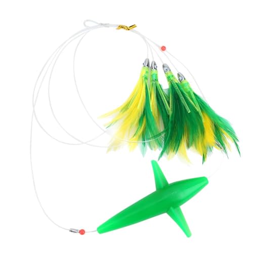 Trolling Angelköder, Schwertfisch Feder Thunfisch Künstlicher Angelköder Tease Großes Köder Angelköder Jigs Squid Swimbait Hard Lures Zubehör für Süßwasser Salzwasser, Angelgeschenke für Männer Trolling Angelköder, Schwertfisch Feder Thunfisch Künstlicher Angelköder Tease Großes Köder Angelköder Jigs Squid Swimbait Hard Lures Zubehör für Süßwasser Salzwasser, Angelgeschenke für Männer von HERCHR