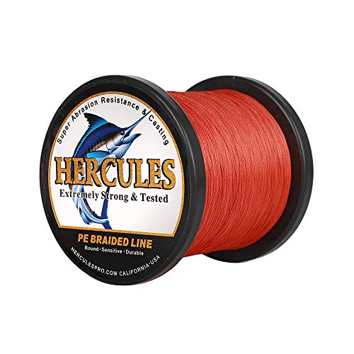HERCULES Super Cast 100m - 2000m Yards Geflochtene Angelschnur 10lb - 300lb Test für Salzwasser Süßwasser PE Geflecht Fischdraht Superline 8 Stränge HERCULES Super Cast 100m - 2000m Yards Geflochtene Angelschnur 10lb - 300lb Test für Salzwasser Süßwasser PE Geflecht Fischdraht Superline 8 Stränge von HERCULES