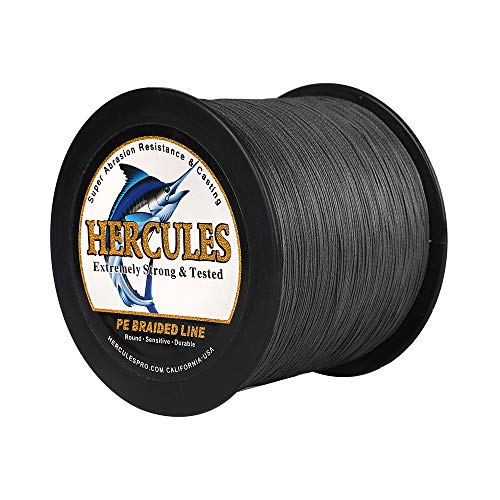 HERCULES Super Cast 100m - 2000m Yards Geflochtene Angelschnur 10lb - 300lb Test für Salzwasser Süßwasser PE Geflecht Fischdraht Superline 8 Stränge HERCULES Super Cast 100m - 2000m Yards Geflochtene Angelschnur 10lb - 300lb Test für Salzwasser Süßwasser PE Geflecht Fischdraht Superline 8 Stränge von HERCULES