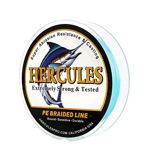 HERCULES Super Cast 100m - 2000m Yards Geflochtene Angelschnur 10lb - 300lb Test für Salzwasser Süßwasser PE Geflecht Fischdraht Superline 8 Stränge HERCULES Super Cast 100m - 2000m Yards Geflochtene Angelschnur 10lb - 300lb Test für Salzwasser Süßwasser PE Geflecht Fischdraht Superline 8 Stränge von HERCULES