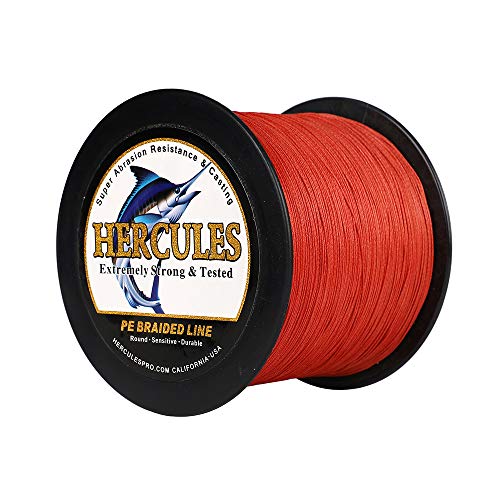 HERCULES Super Cast 100m - 2000m Yards Geflochtene Angelschnur 10lb - 300lb Test für Salzwasser Süßwasser PE Geflecht Fischdraht Superline 8 Stränge HERCULES Super Cast 100m - 2000m Yards Geflochtene Angelschnur 10lb - 300lb Test für Salzwasser Süßwasser PE Geflecht Fischdraht Superline 8 Stränge von HERCULES