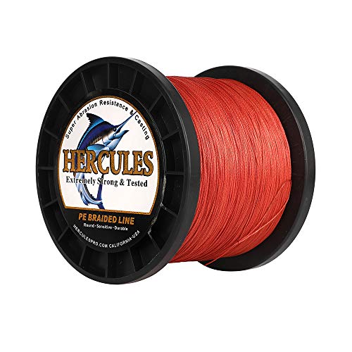 HERCULES Super Cast 100m - 2000m Yards Geflochtene Angelschnur 10lb - 300lb Test für Salzwasser Süßwasser PE Geflecht Fischdraht Superline 8 Stränge HERCULES Super Cast 100m - 2000m Yards Geflochtene Angelschnur 10lb - 300lb Test für Salzwasser Süßwasser PE Geflecht Fischdraht Superline 8 Stränge von HERCULES