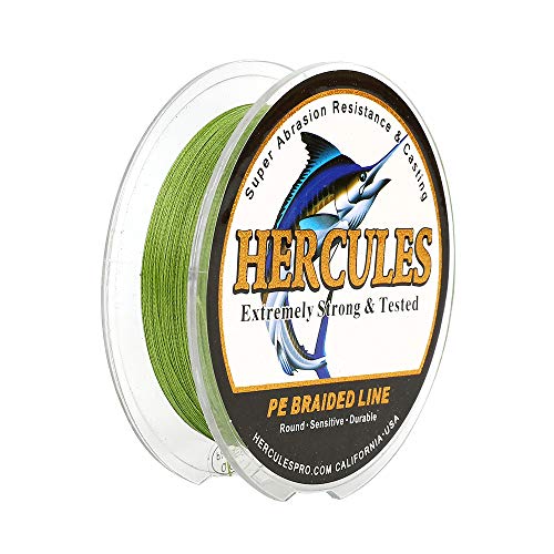 Hercules Super Cast 100m - 2000m 109-2196 Yards Geflochtene Angelschnur 6lb - 100lb Test für Salzwasser Süßwasser PE Geflecht Fischdraht Superline 4 Stränge Hercules Super Cast 100m - 2000m 109-2196 Yards Geflochtene Angelschnur 6lb - 100lb Test für Salzwasser Süßwasser PE Geflecht Fischdraht Superline 4 Stränge von HERCULES