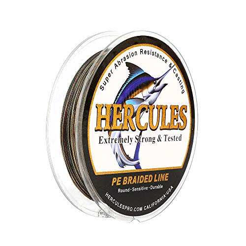 Hercules Super Cast 100m - 2000m 109-2196 Yards Geflochtene Angelschnur 6lb - 100lb Test für Salzwasser Süßwasser PE Geflecht Fischdraht Superline 4 Stränge Hercules Super Cast 100m - 2000m 109-2196 Yards Geflochtene Angelschnur 6lb - 100lb Test für Salzwasser Süßwasser PE Geflecht Fischdraht Superline 4 Stränge von HERCULES