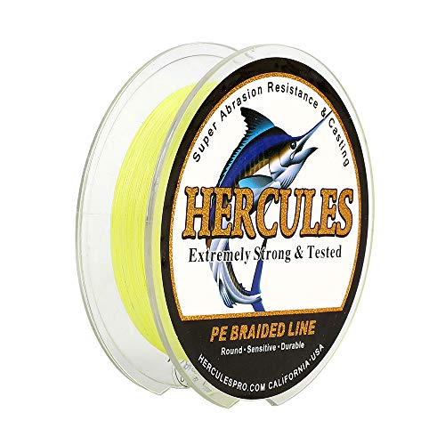Hercules Super Cast 100m - 2000m 109-2196 Yards Geflochtene Angelschnur 6lb - 100lb Test für Salzwasser Süßwasser PE Geflecht Fischdraht Superline 4 Stränge Hercules Super Cast 100m - 2000m 109-2196 Yards Geflochtene Angelschnur 6lb - 100lb Test für Salzwasser Süßwasser PE Geflecht Fischdraht Superline 4 Stränge von HERCULES