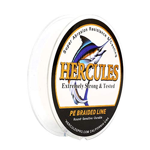 Hercules Super Cast 100m - 2000m 109-2196 Yards Geflochtene Angelschnur 6lb - 100lb Test für Salzwasser Süßwasser PE Geflecht Fischdraht Superline 4 Stränge Hercules Super Cast 100m - 2000m 109-2196 Yards Geflochtene Angelschnur 6lb - 100lb Test für Salzwasser Süßwasser PE Geflecht Fischdraht Superline 4 Stränge von HERCULES