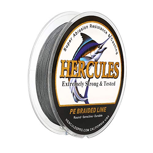 Hercules Super Cast 100m - 2000m 109-2196 Yards Geflochtene Angelschnur 6lb - 100lb Test für Salzwasser Süßwasser PE Geflecht Fischdraht Superline 4 Stränge von HERCULES