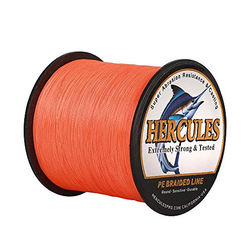 Hercules Super Cast 100m - 2000m 109-2196 Yards Geflochtene Angelschnur 6lb - 100lb Test für Salzwasser Süßwasser PE Geflecht Fischdraht Superline 4 Stränge Hercules Super Cast 100m - 2000m 109-2196 Yards Geflochtene Angelschnur 6lb - 100lb Test für Salzwasser Süßwasser PE Geflecht Fischdraht Superline 4 Stränge von HERCULES