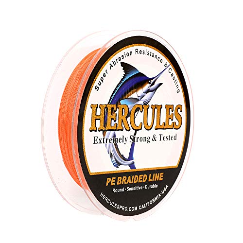 Hercules Super Cast 100m - 2000m 109-2196 Yards Geflochtene Angelschnur 6lb - 100lb Test für Salzwasser Süßwasser PE Geflecht Fischdraht Superline 4 Stränge Hercules Super Cast 100m - 2000m 109-2196 Yards Geflochtene Angelschnur 6lb - 100lb Test für Salzwasser Süßwasser PE Geflecht Fischdraht Superline 4 Stränge von HERCULES