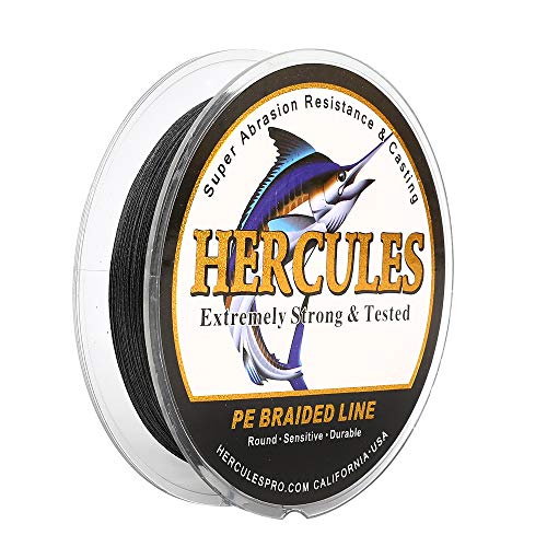 Hercules Super Cast 100m - 2000m 109-2196 Yards Geflochtene Angelschnur 6lb - 100lb Test für Salzwasser Süßwasser PE Geflecht Fischdraht Superline 4 Stränge von HERCULES