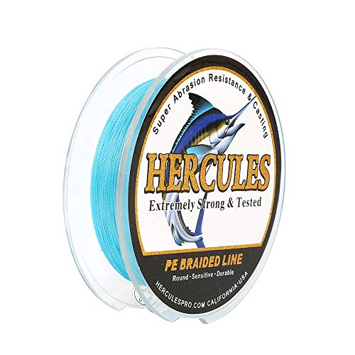Hercules Super Cast 100m - 2000m 109-2196 Yards Geflochtene Angelschnur 6lb - 100lb Test für Salzwasser Süßwasser PE Geflecht Fischdraht Superline 4 Stränge Hercules Super Cast 100m - 2000m 109-2196 Yards Geflochtene Angelschnur 6lb - 100lb Test für Salzwasser Süßwasser PE Geflecht Fischdraht Superline 4 Stränge von HERCULES