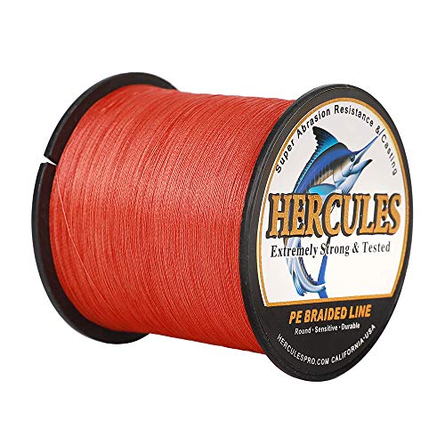 HERCULES Super Cast 100m - 2000m 109-2196 Yards Geflochtene Angelschnur 6lb - 100lb Test für Salzwasser Süßwasser PE Geflecht Fischdraht Superline 4 Stränge von HERCULES