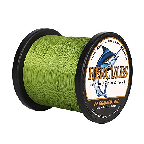 Hercules Super Cast 100m - 2000m 109-2196 Yards Geflochtene Angelschnur 6lb - 100lb Test für Salzwasser Süßwasser PE Geflecht Fischdraht Superline 4 Stränge Hercules Super Cast 100m - 2000m 109-2196 Yards Geflochtene Angelschnur 6lb - 100lb Test für Salzwasser Süßwasser PE Geflecht Fischdraht Superline 4 Stränge von HERCULES