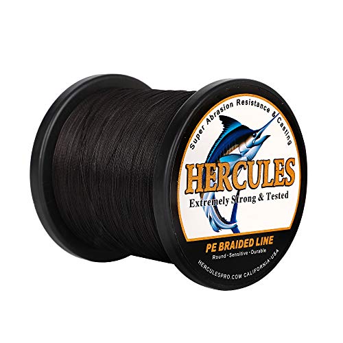 HERCULES Super Cast 100m - 2000m 109-2196 Yards Geflochtene Angelschnur 6lb - 100lb Test für Salzwasser Süßwasser PE Geflecht Fischdraht Superline 4 Stränge von HERCULES