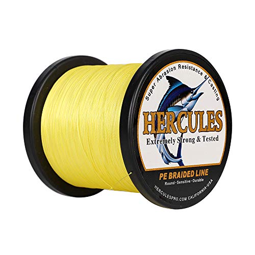 Hercules Super Cast 100m - 2000m 109-2196 Yards Geflochtene Angelschnur 6lb - 100lb Test für Salzwasser Süßwasser PE Geflecht Fischdraht Superline 4 Stränge von HERCULES