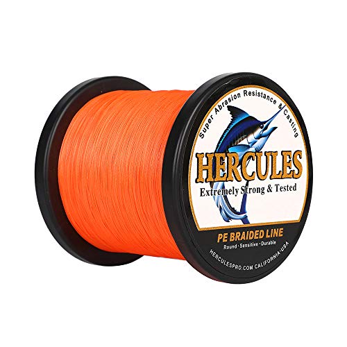 Hercules Super Cast 100m - 2000m 109-2196 Yards Geflochtene Angelschnur 6lb - 100lb Test für Salzwasser Süßwasser PE Geflecht Fischdraht Superline 4 Stränge von HERCULES