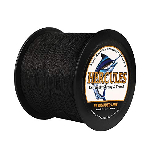 Hercules Super Cast 100m - 2000m 109-2196 Yards Geflochtene Angelschnur 6lb - 100lb Test für Salzwasser Süßwasser PE Geflecht Fischdraht Superline 4 Stränge von HERCULES