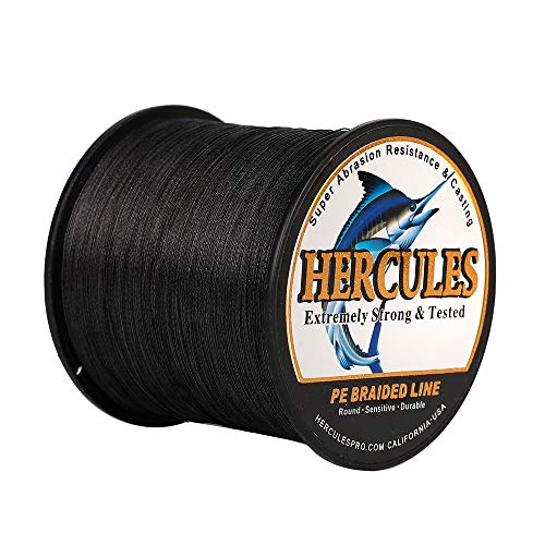 Hercules Super Cast 100m - 2000m 109-2196 Yards Geflochtene Angelschnur 6lb - 100lb Test für Salzwasser Süßwasser PE Geflecht Fischdraht Superline 4 Stränge von HERCULES