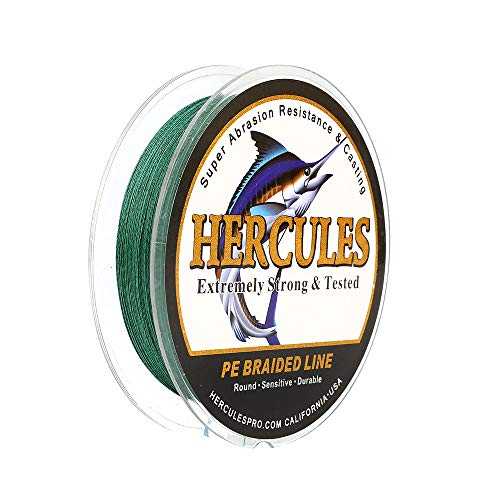 Hercules Super Cast 100m - 2000m 109-2196 Yards Geflochtene Angelschnur 6lb - 100lb Test für Salzwasser Süßwasser PE Geflecht Fischdraht Superline 4 Stränge Hercules Super Cast 100m - 2000m 109-2196 Yards Geflochtene Angelschnur 6lb - 100lb Test für Salzwasser Süßwasser PE Geflecht Fischdraht Superline 4 Stränge von HERCULES