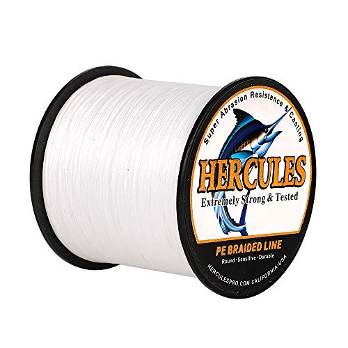 Hercules Super Cast 100m - 2000m 109-2196 Yards Geflochtene Angelschnur 6lb - 100lb Test für Salzwasser Süßwasser PE Geflecht Fischdraht Superline 4 Stränge Hercules Super Cast 100m - 2000m 109-2196 Yards Geflochtene Angelschnur 6lb - 100lb Test für Salzwasser Süßwasser PE Geflecht Fischdraht Superline 4 Stränge von HERCULES