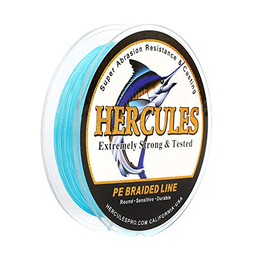 Hercules Super Cast 100m - 2000m 109-2196 Yards Geflochtene Angelschnur 6lb - 100lb Test für Salzwasser Süßwasser PE Geflecht Fischdraht Superline 4 Stränge von HERCULES