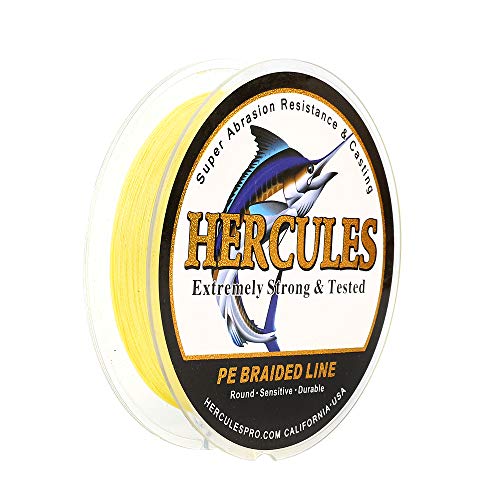 Hercules Super Cast 100m - 2000m 109-2196 Yards Geflochtene Angelschnur 6lb - 100lb Test für Salzwasser Süßwasser PE Geflecht Fischdraht Superline 4 Stränge Hercules Super Cast 100m - 2000m 109-2196 Yards Geflochtene Angelschnur 6lb - 100lb Test für Salzwasser Süßwasser PE Geflecht Fischdraht Superline 4 Stränge von HERCULES