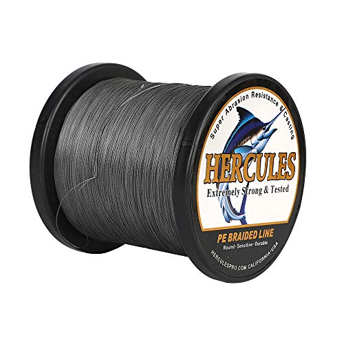Hercules Super Cast 100m - 2000m 109-2196 Yards Geflochtene Angelschnur 6lb - 100lb Test für Salzwasser Süßwasser PE Geflecht Fischdraht Superline 4 Stränge Hercules Super Cast 100m - 2000m 109-2196 Yards Geflochtene Angelschnur 6lb - 100lb Test für Salzwasser Süßwasser PE Geflecht Fischdraht Superline 4 Stränge von HERCULES