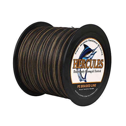 Hercules Super Cast 100m - 2000m 109-2196 Yards Geflochtene Angelschnur 6lb - 100lb Test für Salzwasser Süßwasser PE Geflecht Fischdraht Superline 4 Stränge Hercules Super Cast 100m - 2000m 109-2196 Yards Geflochtene Angelschnur 6lb - 100lb Test für Salzwasser Süßwasser PE Geflecht Fischdraht Superline 4 Stränge von HERCULES