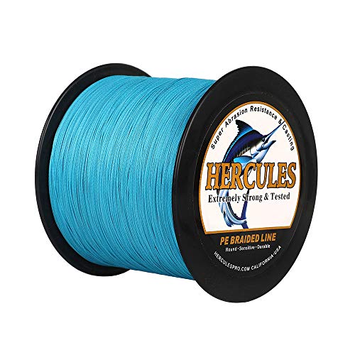 Hercules Super Cast 100m - 2000m 109-2196 Yards Geflochtene Angelschnur 6lb - 100lb Test für Salzwasser Süßwasser PE Geflecht Fischdraht Superline 4 Stränge Hercules Super Cast 100m - 2000m 109-2196 Yards Geflochtene Angelschnur 6lb - 100lb Test für Salzwasser Süßwasser PE Geflecht Fischdraht Superline 4 Stränge von HERCULES