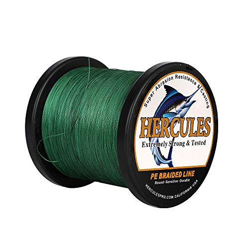 Hercules Super Cast 100m - 2000m 109-2196 Yards Geflochtene Angelschnur 6lb - 100lb Test für Salzwasser Süßwasser PE Geflecht Fischdraht Superline 4 Stränge Hercules Super Cast 100m - 2000m 109-2196 Yards Geflochtene Angelschnur 6lb - 100lb Test für Salzwasser Süßwasser PE Geflecht Fischdraht Superline 4 Stränge von HERCULES