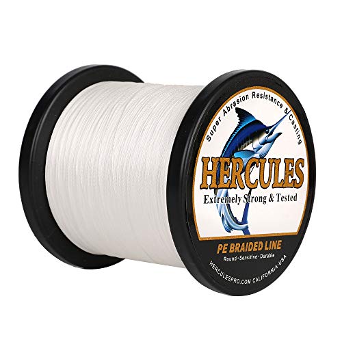 Hercules Super Cast 100m - 2000m 109-2196 Yards Geflochtene Angelschnur 6lb - 100lb Test für Salzwasser Süßwasser PE Geflecht Fischdraht Superline 4 Stränge Hercules Super Cast 100m - 2000m 109-2196 Yards Geflochtene Angelschnur 6lb - 100lb Test für Salzwasser Süßwasser PE Geflecht Fischdraht Superline 4 Stränge von HERCULES