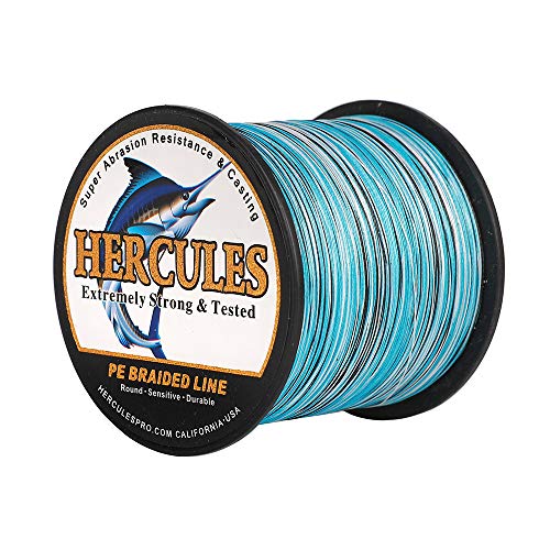 HERCULES Super Cast 100m - 2000m Yards Geflochtene Angelschnur 10lb - 300lb Test für Salzwasser Süßwasser PE Geflecht Fischdraht Superline 8 Stränge HERCULES Super Cast 100m - 2000m Yards Geflochtene Angelschnur 10lb - 300lb Test für Salzwasser Süßwasser PE Geflecht Fischdraht Superline 8 Stränge von HERCULES