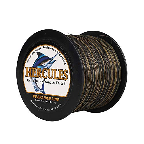HERCULES Super Cast 100m - 2000m Yards Geflochtene Angelschnur 10lb - 300lb Test für Salzwasser Süßwasser PE Geflecht Fischdraht Superline 8 Stränge HERCULES Super Cast 100m - 2000m Yards Geflochtene Angelschnur 10lb - 300lb Test für Salzwasser Süßwasser PE Geflecht Fischdraht Superline 8 Stränge von HERCULES