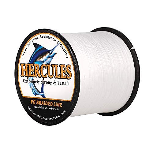 HERCULES Super Cast 100m - 2000m Yards Geflochtene Angelschnur 10lb - 300lb Test für Salzwasser Süßwasser PE Geflecht Fischdraht Superline 8 Stränge HERCULES Super Cast 100m - 2000m Yards Geflochtene Angelschnur 10lb - 300lb Test für Salzwasser Süßwasser PE Geflecht Fischdraht Superline 8 Stränge von HERCULES