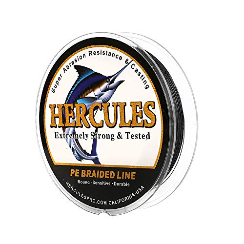 HERCULES Super Cast 100m - 2000m Yards Geflochtene Angelschnur 10lb - 300lb Test für Salzwasser Süßwasser PE Geflecht Fischdraht Superline 8 Stränge HERCULES Super Cast 100m - 2000m Yards Geflochtene Angelschnur 10lb - 300lb Test für Salzwasser Süßwasser PE Geflecht Fischdraht Superline 8 Stränge von HERCULES