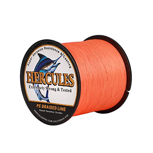 HERCULES Super Cast 100m - 2000m Yards Geflochtene Angelschnur 10lb - 300lb Test für Salzwasser Süßwasser PE Geflecht Fischdraht Superline 8 Stränge HERCULES Super Cast 100m - 2000m Yards Geflochtene Angelschnur 10lb - 300lb Test für Salzwasser Süßwasser PE Geflecht Fischdraht Superline 8 Stränge von HERCULES