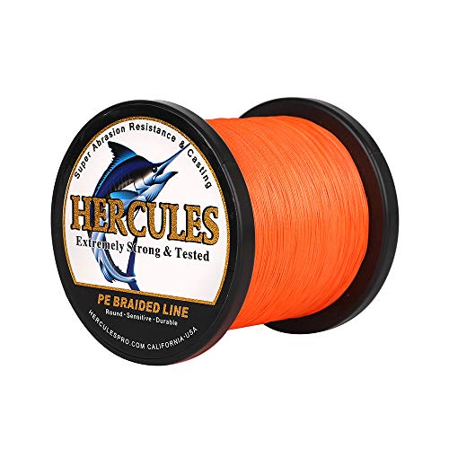 HERCULES Super Cast 100m - 2000m Yards Geflochtene Angelschnur 10lb - 300lb Test für Salzwasser Süßwasser PE Geflecht Fischdraht Superline 8 Stränge HERCULES Super Cast 100m - 2000m Yards Geflochtene Angelschnur 10lb - 300lb Test für Salzwasser Süßwasser PE Geflecht Fischdraht Superline 8 Stränge von HERCULES