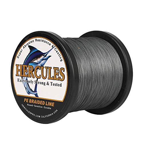 HERCULES Super Cast 100m - 2000m Yards Geflochtene Angelschnur 10lb - 300lb Test für Salzwasser Süßwasser PE Geflecht Fischdraht Superline 8 Stränge HERCULES Super Cast 100m - 2000m Yards Geflochtene Angelschnur 10lb - 300lb Test für Salzwasser Süßwasser PE Geflecht Fischdraht Superline 8 Stränge von HERCULES