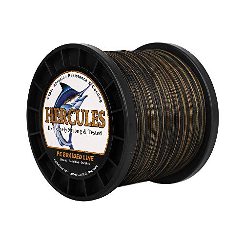 HERCULES Super Cast 100m - 2000m Yards Geflochtene Angelschnur 10lb - 300lb Test für Salzwasser Süßwasser PE Geflecht Fischdraht Superline 8 Stränge HERCULES Super Cast 100m - 2000m Yards Geflochtene Angelschnur 10lb - 300lb Test für Salzwasser Süßwasser PE Geflecht Fischdraht Superline 8 Stränge von HERCULES