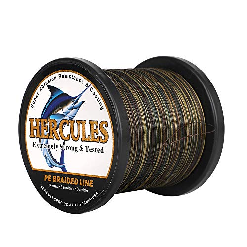 HERCULES Super Cast 100m - 2000m Yards Geflochtene Angelschnur 10lb - 300lb Test für Salzwasser Süßwasser PE Geflecht Fischdraht Superline 8 Stränge HERCULES Super Cast 100m - 2000m Yards Geflochtene Angelschnur 10lb - 300lb Test für Salzwasser Süßwasser PE Geflecht Fischdraht Superline 8 Stränge von HERCULES