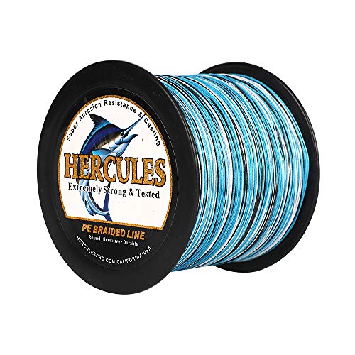 HERCULES Super Cast 100m - 2000m Yards Geflochtene Angelschnur 10lb - 300lb Test für Salzwasser Süßwasser PE Geflecht Fischdraht Superline 8 Stränge HERCULES Super Cast 100m - 2000m Yards Geflochtene Angelschnur 10lb - 300lb Test für Salzwasser Süßwasser PE Geflecht Fischdraht Superline 8 Stränge von HERCULES