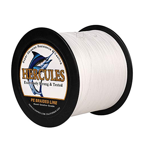 HERCULES Super Cast 100m - 2000m Yards Geflochtene Angelschnur 10lb - 300lb Test für Salzwasser Süßwasser PE Geflecht Fischdraht Superline 8 Stränge HERCULES Super Cast 100m - 2000m Yards Geflochtene Angelschnur 10lb - 300lb Test für Salzwasser Süßwasser PE Geflecht Fischdraht Superline 8 Stränge von HERCULES