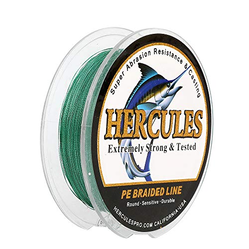 Hercules Super Cast 100m - 2000m 109-2196 Yards Geflochtene Angelschnur 6lb - 100lb Test für Salzwasser Süßwasser PE Geflecht Fischdraht Superline 4 Stränge Hercules Super Cast 100m - 2000m 109-2196 Yards Geflochtene Angelschnur 6lb - 100lb Test für Salzwasser Süßwasser PE Geflecht Fischdraht Superline 4 Stränge von HERCULES