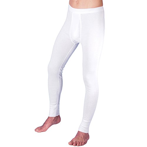 HERMKO 3540 Herren Lange Unterhosen mit Eingriff und Weichbund aus 100% Bio-Baumwolle in Feinripp, Größe:D 6 = EU L, Farbe:weiß HERMKO 3540 Herren Lange Unterhosen mit Eingriff und Weichbund aus 100% Bio-Baumwolle in Feinripp, Größe:D 6 = EU L, Farbe:weiß von HERMKO