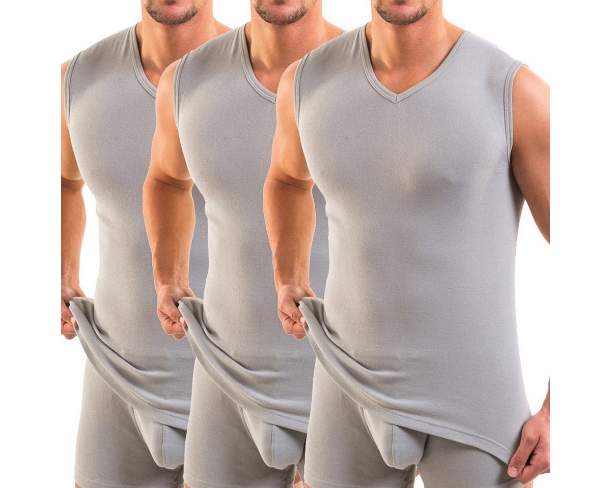 HERMKO Achseltop 3050 3er Pack Herren Muskelshirt V-Ausschnitt aus 100% Bio-Baumwolle HERMKO Achseltop 3050 3er Pack Herren Muskelshirt V-Ausschnitt aus 100% Bio-Baumwolle von HERMKO